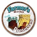 Signmission Corrugated Plastic Sign With Stakes 16in Circular-Farmers Market Preserves, C-16-CIR-WS-Preserves C-16-CIR-WS-Preserves